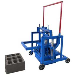 Machine manuelle de fabrication de blocs à emboîtement diesel électrique Équipement de fabrication de briques en argile à emboîtement