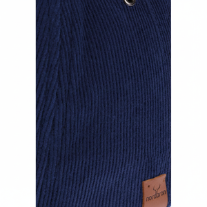 Sombrero de pana de algodón 100% azul marino para mujer, gorra trasera ajustable con forro interior, accesorio de calcetería de moda, talla única TR Made - Product Image 1