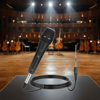 KTV Stage Live Streaming Microphone filaire Karaoké Anti Sifflement Microphone en métal Chanter Microphone dynamique pour la diffusion en direct