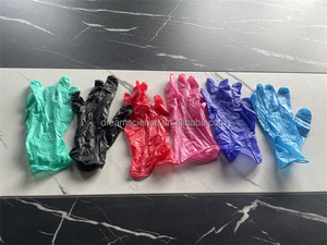 Boîte de 100 gants en nitrile jetables pour le nettoyage domestique, les salons de beauté, sans <span class=keywords><strong>poudre</strong></span> ni latex, gants en nitrile vinyle - Product Image 6