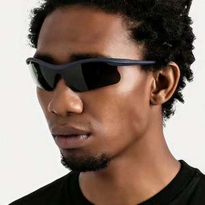 Gafas de Ciclismo Deportivas Unisex de Moda 2023, Gafas de Sol a Prueba de Viento, Montura Media, Lente de una Pieza - Product Image 4