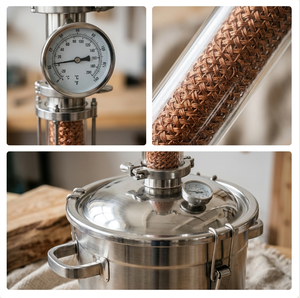 Machine de distillation d'huiles essentielles de 15L à 100L pour l'extraction de micro-huiles essentielles à domicile - Product Image 4