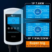 Chargeur de batterie portable Feyree 85V-264V pour voiture, gadgets pour voiture de type 1 J1772, chargeur de batterie portable pour voiture électrique hybride