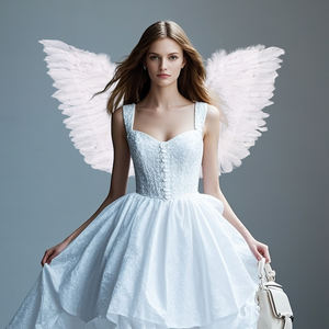 Vente en gros Plumage Ailes de Démon Ailes de Plumes Naturelles pour Adulte Costume de Fête de Noël Cosplay Carnaval Halloween Décor Festif - Product Image 5