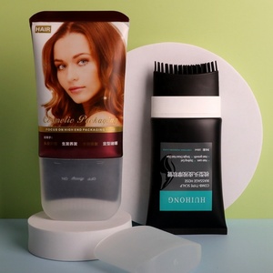 Wholesale Custom 100ml Plastic Cosmetic Packaging for Comb Cap Scalp Massage Empty Tube For Hair <b>Color</b> Cream <b>Conditioner</b> Tube - Product Image 4