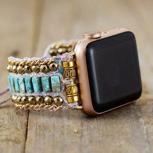<span class=keywords><strong>Bracelet</strong></span> Sport Boho Bijoux pour femme avec bracelets de montre en pierres précieuses naturelles pour <span class=keywords><strong>Apple</strong></span> Series 7 6 8 sur Alibaba - Product Image 6
