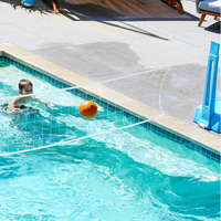 Jeux de piscine gonflables, jeux de basket-ball et de volley-ball pour piscine, ensemble de jeux aquatiques gonflables à vendre