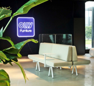 طقم أريكة استقبال عصري فاخر صديق للبيئة من القماش، أثاث عالي الجودة لغرفة الانتظار في المكتب أو المنزل أو غرفة المعيشة - Product Image 2