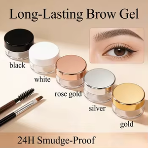 Pegamento para Cejas Vegano Orgánico <span class=keywords><strong>de</strong></span> Marca Privada, Resistente al Agua, Anti-Manchas, Transparente, <span class=keywords><strong>con</strong></span> Aspecto Natural, <span class=keywords><strong>con</strong></span> Cepillo para Maquillaje Diario <span class=keywords><strong>de</strong></span> Ojos y Cejas - Product Image 4