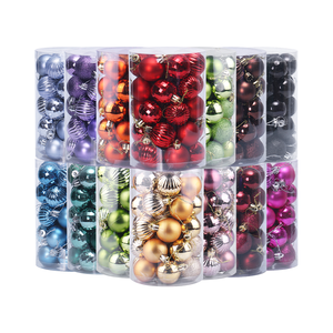 Palline di <span class=keywords><strong>Natale</strong></span> <span class=keywords><strong>Blu</strong></span> e Bianche Personalizzate con Glitter, Decorazioni Natalizie all'Ingrosso - Product Image 2