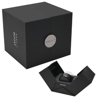 XJT personnalisé carton noir et blanc porte à double ouverture bouton magnétique conception crème pour le visage boîte d'emballage avec logo imprimé