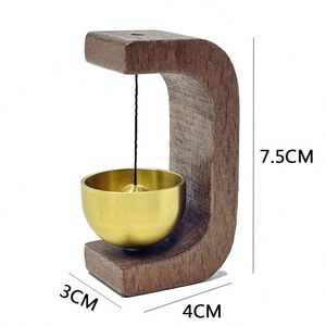 New Chinese Style Minimalist Entrance Doorbell Wooden Wind <b>Chime</b> with Painted Technique Home Decor Flower Shop <b>Bell</b> - Product Image 3
