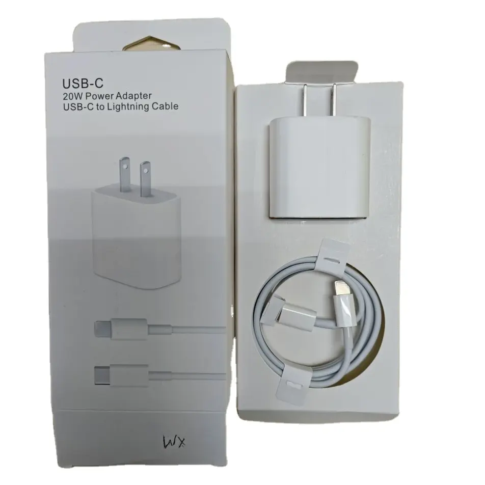 For iPhone13 Original Adapter PD 20W Charger USB-C Fast Charger EU US Plug 18W Wall Charger cable For IPhone 13 12