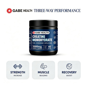 Créatine monohydrate micronisée pure en poudre, marque privée OEM, 200g, 40 portions, 5000mg, sans arôme, pour la force musculaire et la récupération, personnalisable - Product Image 3