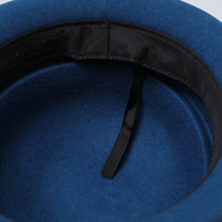 Béret en laine automne-hiver pour femme, style Hepburn français, chapeau cloche rétro, chapeau chaud et élégant pour femmes
