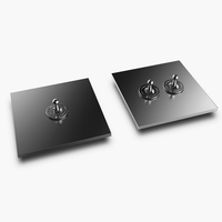 OEM ODM 86Mm x 86Mm en alliage d'aluminium rétro Rs485/Knx interrupteur à bascule intelligent pour rideau d'éclairage réseau téléphonique multimédia
