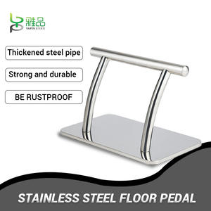 Movable Barberchair with Reclining Feature Stainless Steel <b>Footrest</b> Seat Commercial Use Synthetic Leather & PU Material - Product Image 2