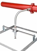 Tuyau flexible pour sprinkler FM UL, en acier inoxydable tressé, en métal corrugué, pour système de sprinkler automatique