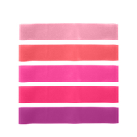 Logo personnalisé vente en gros ensemble de démarreur de yoga de boucle d'exercice élastique de bandes de résistance d'étirement pour la thérapie physique de jambes de butin