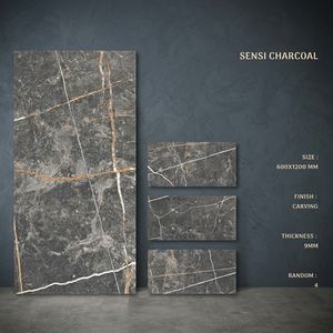 Azulejos de Porcelana con Diseño de Madera Natural Tallada, 60x120cm, Colección de Pisos Cerámicos Decorativos Pulidos - Product Image 6