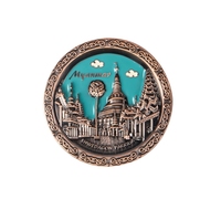 Fabricant d'aimants de réfrigérateur en alliage de zinc moulé sur mesure, aimants de réfrigérateur en métal émaillé 2D 3D avec logo personnalisé