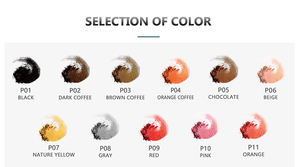 بودرة الوشم الصباغ من AIMOOSI 10 ألوان للمكياج الدائم صباغ المايكروبليدينج للحواجب والشفاه - Product Image 3