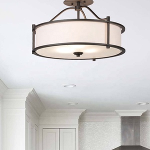 Spedizioni gratuite per soggiorno interno con illuminazione a Led lampada a soffitto a sospensione in tessuto nordico moderno - Product Image 3