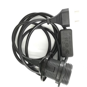 Tiêu chuẩn quốc gia 0.5 dây 303 chuyển đổi + E27 đầu cắm nút nguồn chuyển đổi đường dây cáp dẫn đèn EU chúng tôi cắm mô hình - Product Image 3