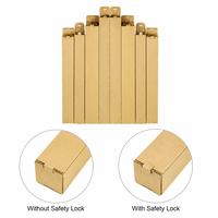 Cartons d'emballage en carton ondulé Kraft personnalisés RSC avec système de sécurité pliable, vente en gros directe usine pour la logistique e-commerce et la vente au détail