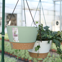 Jardinière en plastique pour pot de fleurs suspendu intérieur/extérieur décoratif de haute structure pour décoration de jardin vente en gros