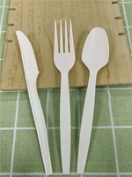 Cuillère à soupe moderne de 8 pouces CPLA Couverts jetables de qualité supérieure de Chine Prix d'usine Ensemble de couverts alimentaires
