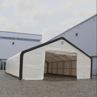 Industriel Extérieur Manuel 40x60ft 12x18m PE/PVC Toit Dôme Garages Auvents Carports Entrepôt Stockage Abri