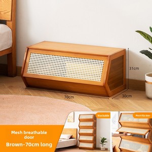 Bamboo <strong>Storage</strong> Cabinet <strong>Chest</strong> Drawers Multi-Layer Shelf Modern Simple Design for Home Bedroom Living Room - Product Image 6