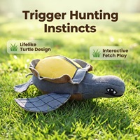 Jouet pour chien en peluche résistant aux morsures en cuir durable, interactif, à mâcher, design lézard, baleine, tortue de dessin animé, vente en gros