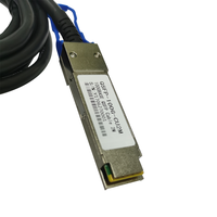 Câble DAC QSFP 100GBASE QSFD-100G-CU2M 2M Noir, Conducteur en Cuivre Étamé, Gaine PVC, Connexion Directe Haute Vitesse pour Courtes Distances