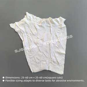 Paños de Felpa Blancos Súper Absorbentes, Tela 100% Algodón para Limpieza Industrial de Alta Resistencia - Product Image 3