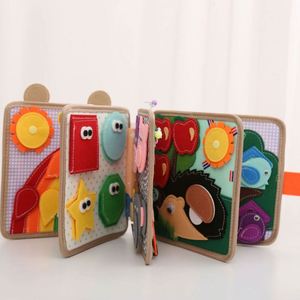 Juguetes Montessori 2024, Libro Sensorial de Tela Suave con Diseño de Ciervo para Bebés y Niños Pequeños, Tablero de Actividades para Desarrollar Habilidades Básicas - Product Image 4