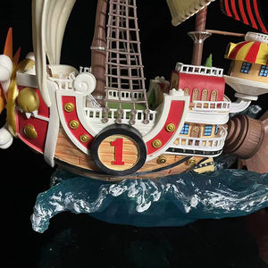 Figurine d'action <span class=keywords><strong>Luffy</strong></span> de 29 cm, modèle de bateau Going Sunny, Thousand One Pieced Straw Hat Pirates Boat, artisanat en plastique - Product Image 5