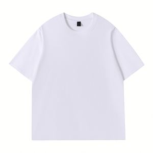 Camiseta de algodón de 200g, cuello redondo, manga corta, para hombre, estilo casual elegante, de secado rápido y transpirable, venta al por mayor, camisetas europeas. - Product Image 2