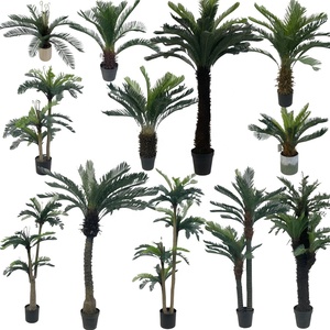 Palme Cycas Artificiali in PVC Resistenti ai Raggi UV, <span class=keywords><strong>Bonsai</strong></span> Revoluta per Decorazione Casa e Giardino, Uso <span class=keywords><strong>Interno</strong></span> ed Esterno - Product Image 6