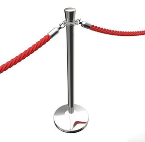 Xuxuan di alta qualità lucidato coda cromata barriera Stanchion piano superiore barriera Q Manager corda barriera - Product Image 4