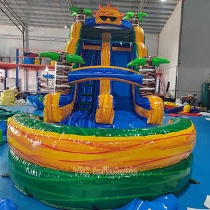 Toboggan gonflable d'usine personnalisable pour adultes avec piscine et ballon de <span class=keywords><strong>plage</strong></span> pour une utilisation intérieure et extérieure - Product Image 4