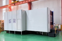Centre d'usinage horizontal CNC GUOSHENG DHM80D à 2 stations, machines et outils de précision pour métaux, usage intensif