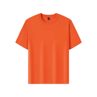 T-shirts en coton 100% pour hommes, logo brodé personnalisé OEM, manches courtes, uni, bonne qualité, décontracté, t-shirt en coton 100% tricoté uni