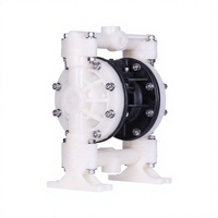 Pompe à diaphragme pneumatique à basse pression QBY3-15S pour l'industrie pharmaceutique, PP 1/2 pouce, petit débit, AODD, pompe à eau pneumatique OEM 1