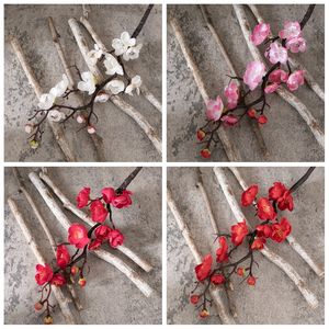 Branche de fleur de prunier artificielle en soie, tiges de fleurs de cerisier d'hiver, <span class=keywords><strong>faux</strong></span> <span class=keywords><strong>jasmin</strong></span> d'hiver pour la décoration de la maison et des mariages du Nouvel An chinois - Product Image 2