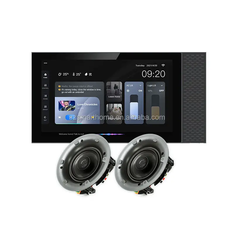 Tuya Smart Home Control-Bildschirm, intelligenter Hintergrund musik host, an der Wand montierter kleiner Leistungs verstärker, Audio verstärker