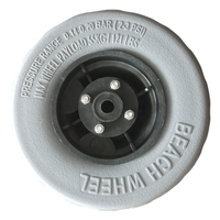 Roues pneumatiques de ballon de roue de plage de polyuréthane d'OEM 9 "pour chariot de kayak de chariot de plage