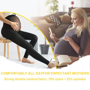 Collants de maternité extensibles de grande taille à bout fermé collants de compression pour la grossesse - Product Image 5