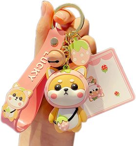 Vente en gros Pvc Caoutchouc 3d Anime Cartoon Porte-clés Caoutchouc Dragons <span class=keywords><strong>Ball</strong></span> Porte-clés - Product Image 1